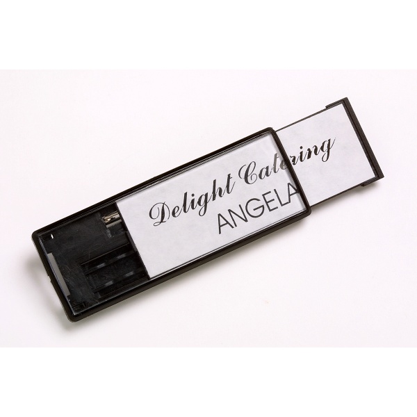 REXEL CONVENTION CARD HOLDER NAME BADGE 90 X55MM PIN ONLY BOX 50