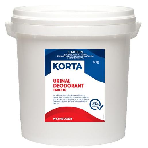 KORTA URINAL BLOCK TABLETS 4 KG BUCKET= EQUIV APPROX 160 TABLETS